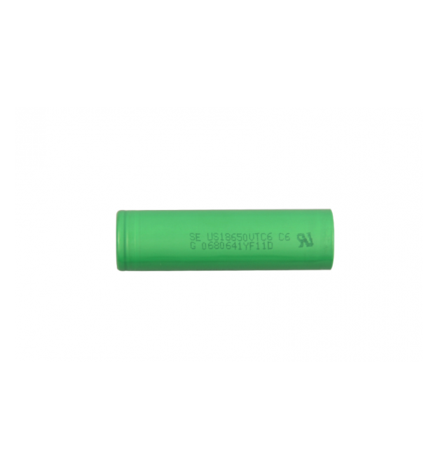 Акумулятор 18650 Li-Ion Sony US18650VTC6, 3000mAh, 30A, 4.2 - 3.6 - 2.5V, GREEN, 2 шт в упаковці, ціна за 1 шт