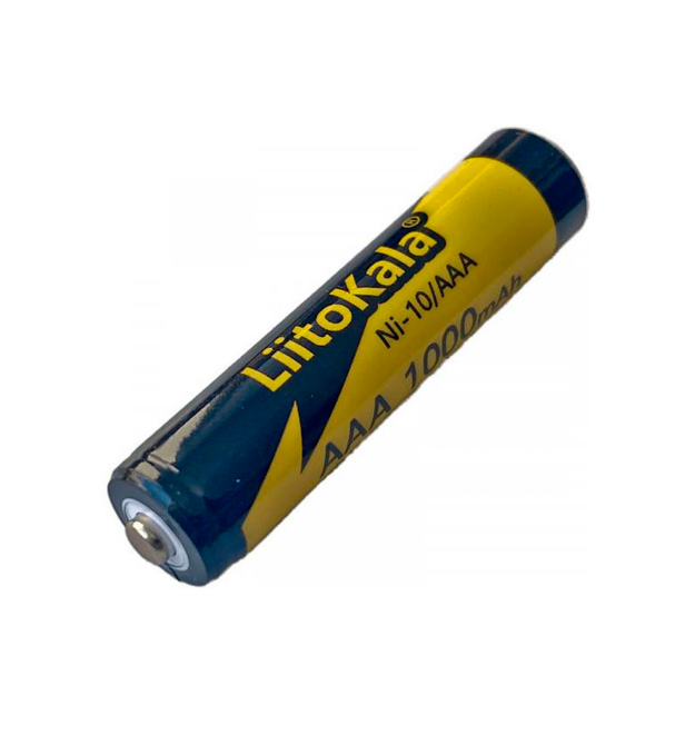 Акумулятор LiitoKala Ni-10 - AAA 1.2V AAA 1000mAh NiMH Rechargeable Battery, 5 штук у shrink, ціна за shrink