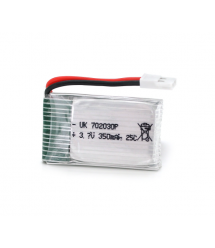 Акумулятор 7*20*30P 25C, 3.7V (350mAh), 2 контакти