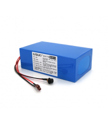 Акумуляторна батарея літієва QiSuo 36V 18A з елементами Li-ion 18650, DC: 5.5x2.1мама + роз'єм T-2H Qмама