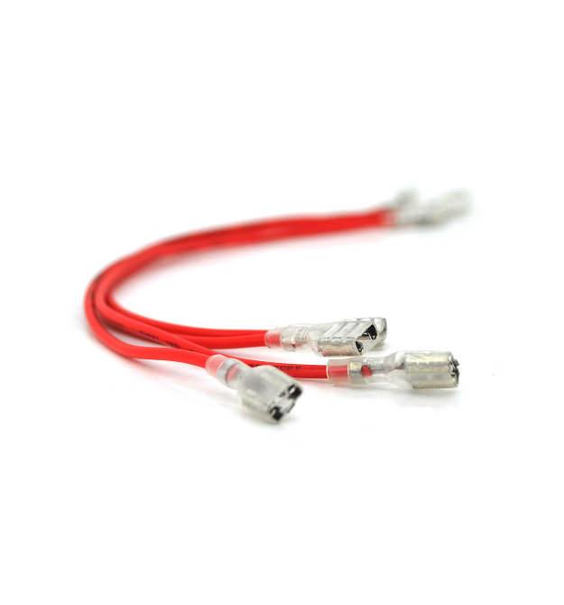 Перемычка (соединитель) 100 мм 1мм2 под клеммы F2 для аккумуляторов, красная