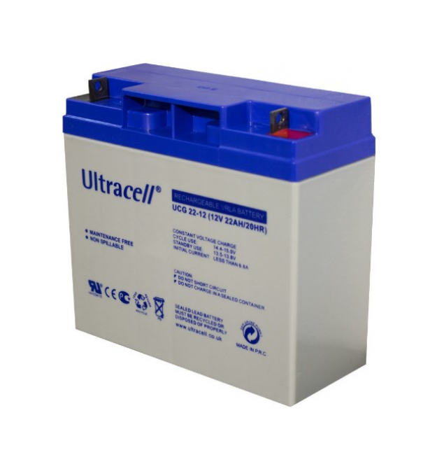 Акумуляторна батарея Ultracell UL22-12 GEL 12V 20 Ah (182x 77 x 168) White Q1 - 230