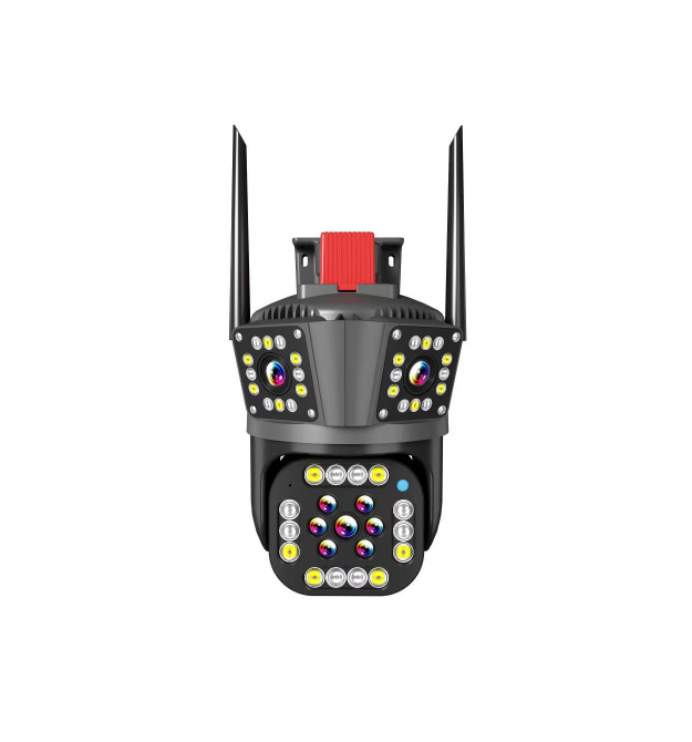 2+2+2Мп Wi-Fi відеокамера з трьома об&aposєктивами вулична SD - карта YOSO YO-IPC49D6MP50 PTZ 2.8mm V380