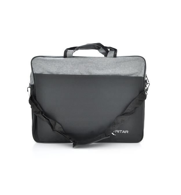 Сумка для ноутбука Ritar 17 джинсова тканина, Black-gray Q65