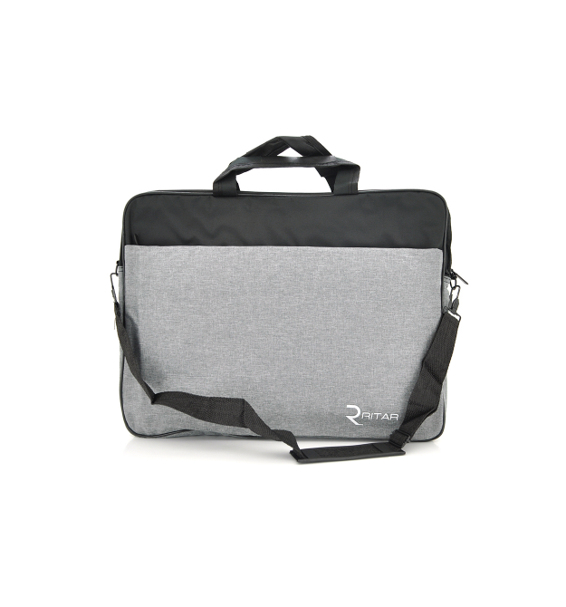 Сумка для ноутбука Ritar 17 джинсова тканина, Gray-black, Q65