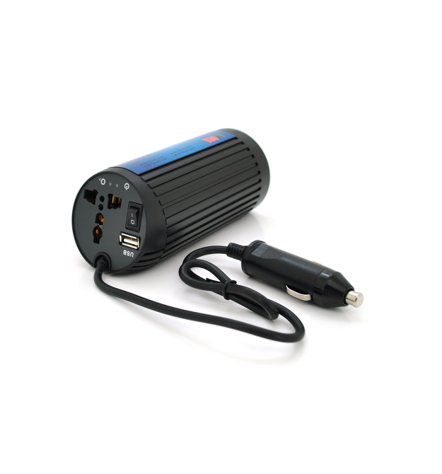 Інвертор напруги POWERMASTER, 12V - 220V, 150W з модифікованою синусоїдою, 1 універсальні розетки, клеми