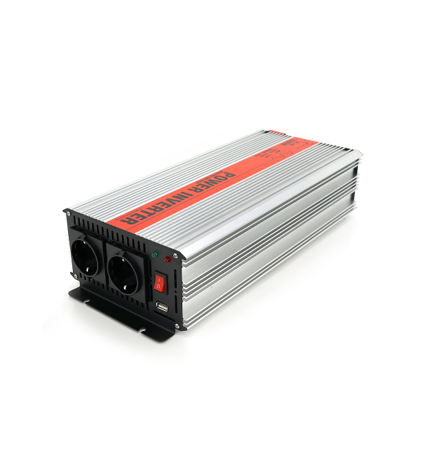 Інвертор напруги RITAR RSX-3000, 12V - 220V, 3000W з апроксимувати синусоїдою, 2xShuko, 1xUSB, клемні дроти, BOX, Q4