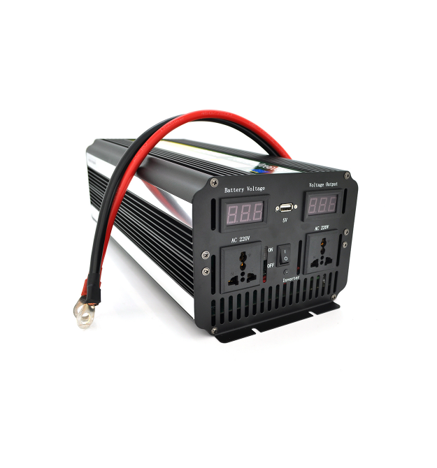 Інвертор напруги Voltronic Wm-9000 (5400Вт), 12 - 220 з апроксимованою синусоїдою, 2 універсальні розетки + USB, клеми