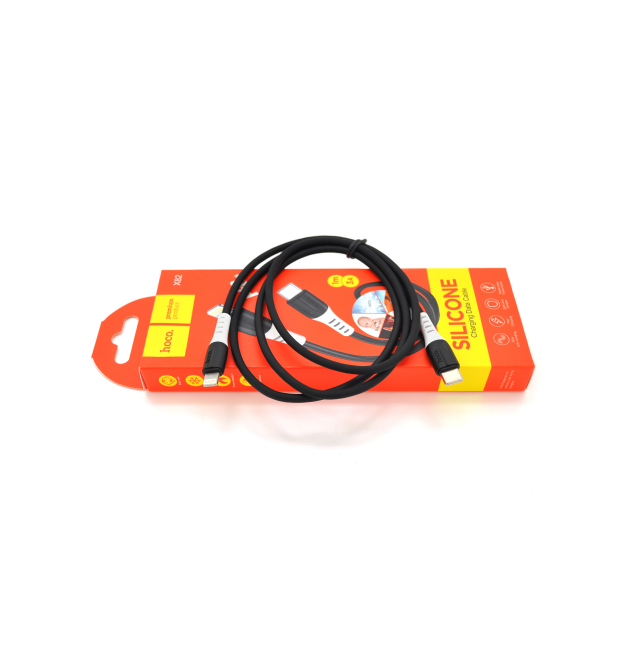 Кабель Hoco X82PD silicone, iPhone-Type C, 3A, Black, довжина 1м, BOX