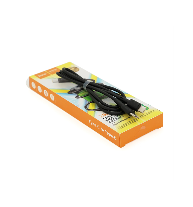 Кабель Hoco X83, Type-C-Type-C, 3A, Black, довжина 1м, BOX