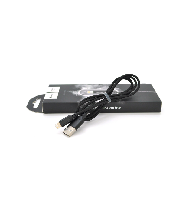 Кабель Hoco X14, Lightning-USB, Black, довжинана 1м, BOX