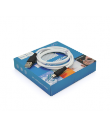 Кабель Hoco X21 Silicone, Lightning-USB, 2.4A, White, довжина 1,2 м, BOX