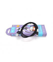 Кабель Hoco X82 silicone, iPhone-USB, 2.4A, Black, довжина 1м, BOX