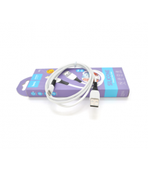 Кабель Hoco X82 silicone, iPhone-USB, 2.4A, White, довжина 1м, BOX