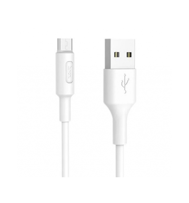 Кабель Hoco X25 Soarer, Micro-USB, 1A, White, довжина 1,2 м, BOX