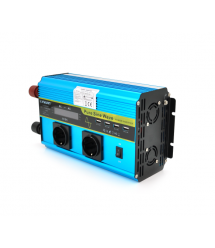 Інвертор напруги LY3200W (DC:1600W), 12 - 230V з правильною синусоїдою, 2 Shuko, 4*USB (DC:5V - 2A), клемми+дроти, remote contro