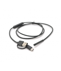 3 in 1 TYPE-C - MicroUSB - PC HD ендоскоп, м'який дріт, 1м