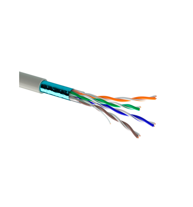 Кабель Одескабель КПВЕ-ВП (200) 4 * 2 * 0,51 (F - UTP-cat.5E), CU, екран., для внутр. робіт, 100м.