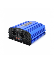 Інвертор напруги Tommatech MS-1200, 24V - 220V, 1200W з апроксимованою синусоїдою, 2Shuko, USB, клемні дроти, 2 запобіжники, Q4