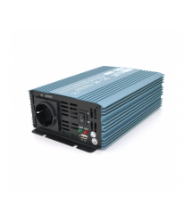 Інвертор напруги Mexxsun MXS-1000, 24V - 220V, 1000W з модифікованою синусоїдою, 1 Shuko, клемні дроти, Q4