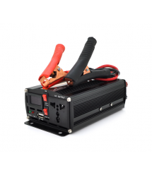 Інвертор напруги POWERMASTER, 24V - 220V, 300W з модифікованою синусоїдою, 1 універсальна розетка, клеми