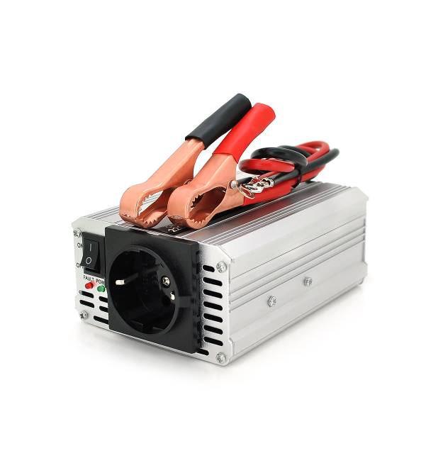 Інвертор напруги POWERMASTER, 24V - 220V, 350W з модифікованою синусоїдою, 1 Shuko, клеми
