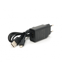 Набір BOROFONE BA68A СЗУ 1xUSB+ кабель iPhone, 2.1A, 1м, Black, Blister-box