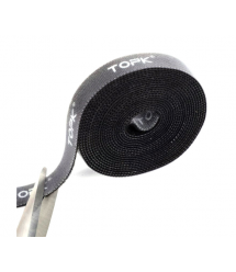 Стяжки на липучці ширина 15мм, рулон 0,5м, чорні, ціна за рулон