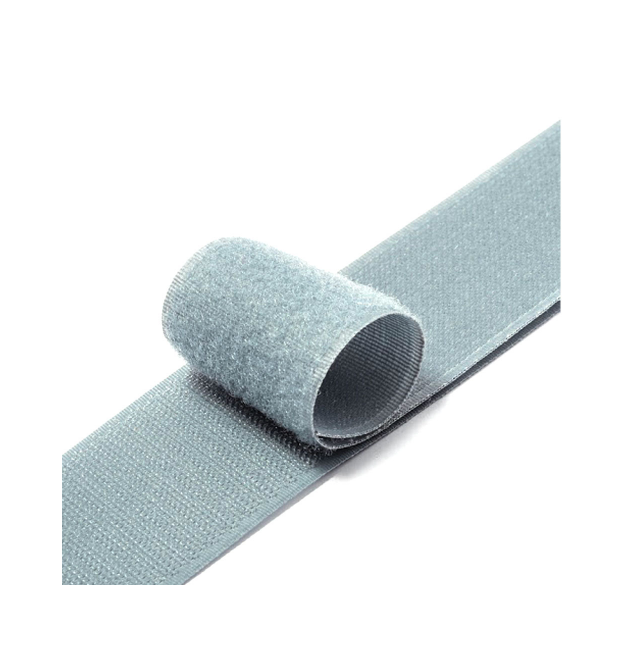Стяжки на липучці ширина 15мм, рулон 50м, сірі, ціна за рулон