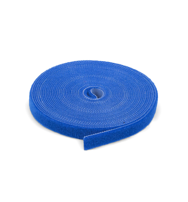Стяжки на липучці ширина 20мм, рулон 50м, сині, ціна за рулон