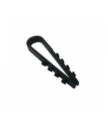 Зажим ялинка 6 mm для кругл.каб (100 шт) НЕЙЛОН, чорнi