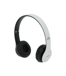 Бездротові навушники Bluetooth P47 Led, Black - White