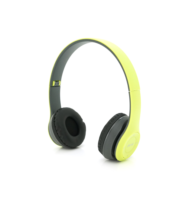 Бездротові навушники Bluetooth P47 Led, Green - Silver