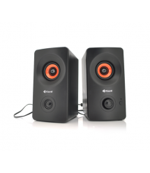 Колонки 2.0 Kisonli AС-9002BT, для ПК і ноутбука, живлення 220V + jack 3.5mm, 2x3W, 20Hz- 20KHz, з вбудованим підсилювачем, blue