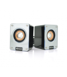 Колонки 2.0 Kisonli K500, для ПК і ноутбука, USB + 3.5mm, 2x3W, 20Hz- 20KHz, Black, BOX, Q50