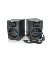 Колонки 2.0 Kisonli T-010 для ПК і ноутбука, USB + 3.5mm, 2x3W, 20Hz- 20KHz, Black, BOX, Q30