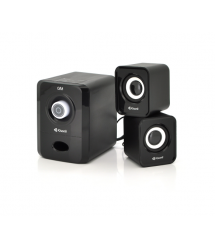 Колонки 2.1 Kisonli U-2900BT, для ПК і ноутбука, USB + 3.5mm, 5W + 2x3W, 20Hz- 20KHz, з сабвуфером, bluetooth, Black, BOX, Q40