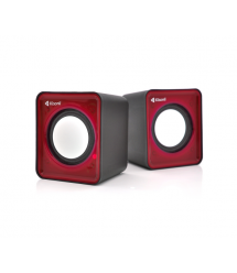 Колонки 2.0 Kisonli V310 для ПК і ноутбука, USB + 3.5mm, 2x0,5W, 20Hz- 20KHz, Red, BOX, Q100