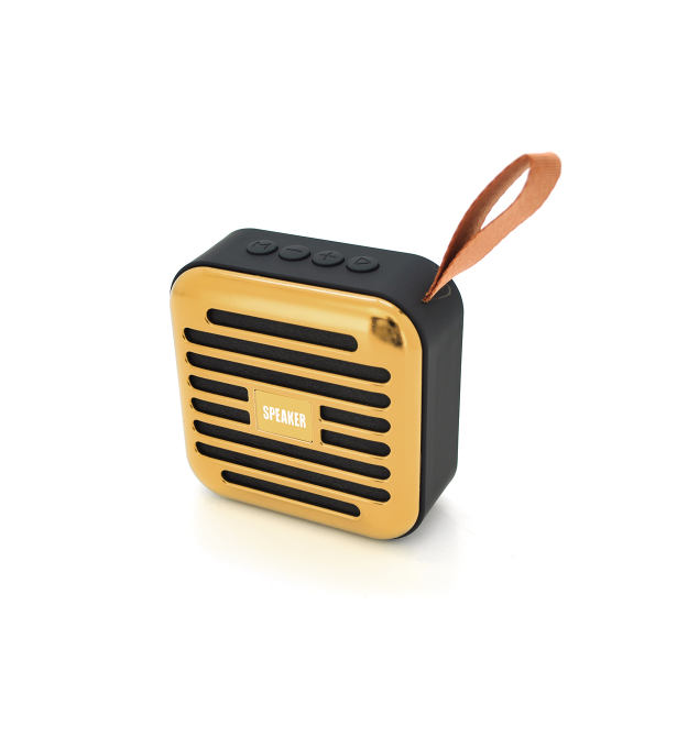 Колонка T5-S Bluetooth 4.1 до 10m, 1х3W, 4&ampOmega, 600mAh, &ampge90dB, TF card - USB, DC 5V, Gold