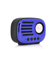 Колонка A4 Bluetooth 4.1 до 10m, 1х5W, 4&ampOmega, 600mAh, &ampge90dB, TF card - USB, DC 5V, Blue