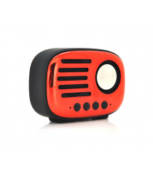 Колонка A4 Bluetooth 4.1 до 10m, 1х5W, 4&ampOmega, 600mAh, &ampge90dB, TF card - USB, DC 5V, Red