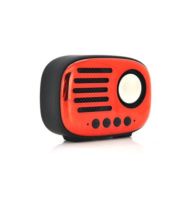 Колонка A4 Bluetooth 4.1 до 10m, 1х5W, 4&ampOmega, 600mAh, &ampge90dB, TF card - USB, DC 5V, Red