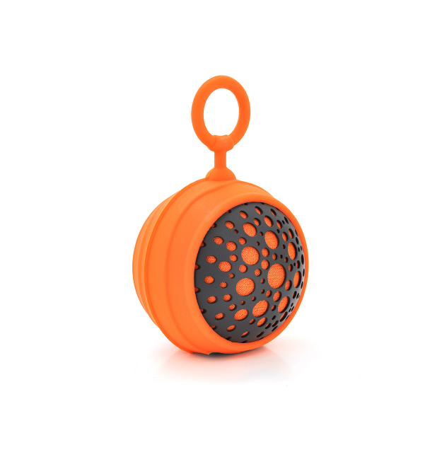 Колонки WAVE-110 Bluetooth 4.2, до 10m, 2х3W, 600mAh, 92dB, USB-micro, DC 5V, Black-Orange, BOX, Q20