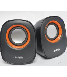 Колонки 2.0 JEDEL JD-M600 (Q-106) USB + 3.5mm, 2x3W, 90Hz- 20KHz, з регулятором гучності, Black - Red, BOX, Q50