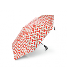 Парасоля жіноча Burberry автоматична, D-116см, захист від сонця, UV (99%), захист від дощу, каркас - Al+Fe, Gold-Red
