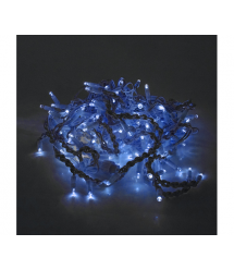 Гірлянда 120LED Дощ (Blue), 8 режимів, 3*3метри, біла ізоляція, BOX