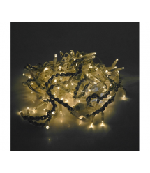 Гірлянда 120LED Дощ (White Hot), 8 режимів, 3*3метри, біла ізоляція, BOX