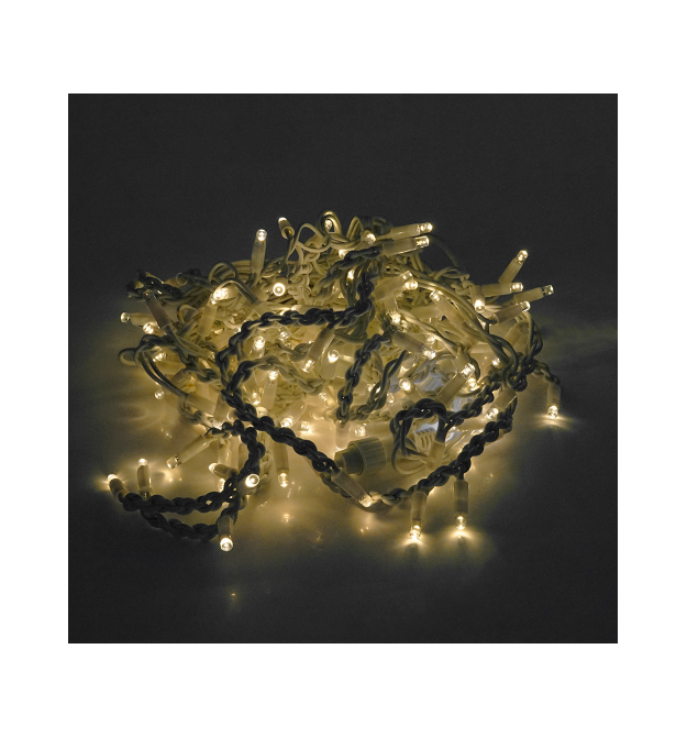 Гірлянда 120LED Дощ (White Hot), 8 режимів, 3*3метри, біла ізоляція, BOX