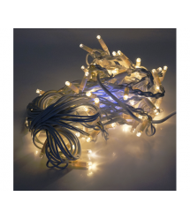 Гірлянда бахромою 120 LED White Hot, біла ізоляція, вулична, 5x0.7м, BOX