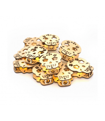 Гірлянди 10LED Metal (Scul), 1 режим, 2метри, прозора ізоляція, BOX